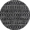 Jonathan Y MOROCCAN HYPE Black MOH101D 3ft. Round Rug