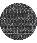 Jonathan Y MOROCCAN HYPE Black MOH101D 7ft. Round Rug