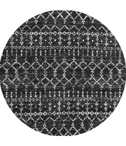 Jonathan Y MOROCCAN HYPE Black MOH101D 3ft. Round Rug