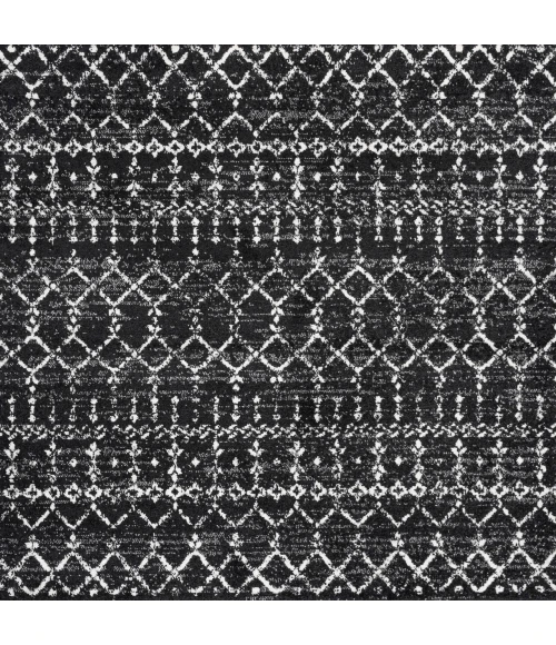 Jonathan Y MOROCCAN HYPE Black MOH101D 7ft. Square Rug