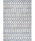 Moroccan HYPE Boho Vintage Diamond Cream/Navy 8 ft. x 10 ft. Area Rug