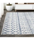 Moroccan HYPE Boho Vintage Diamond Cream/Navy 8 ft. x 10 ft. Area Rug