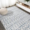 Jonathany Moroccan Hype MOH101F Cream/Navy Area Rug 7 ft. 8 in. X 10 ft. Rectangle