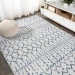 Jonathany Moroccan Hype MOH101F Cream/Navy Area Rug 5 ft. 3 in. X 7 ft. 7 in. Rectangle