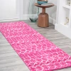 Jonathany Moroccan Hype MOH101G Fuchsia/Ivory Area Rug 2 ft. 3 in. X 8 ft. Runner