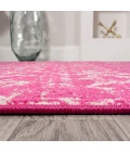 Moroccan HYPE Boho Vintage Diamond Fuchsia/Ivory 2 ft. x 8 ft. Runner Rug