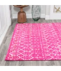Moroccan HYPE Boho Vintage Diamond Fuchsia/Ivory 8 ft. x 10 ft. Area Rug