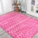 Jonathany Moroccan Hype MOH101G Fuchsia/Ivory Area Rug 7 ft. 9 in. X 10 ft. Rectangle