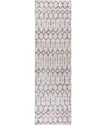 Moroccan Hype Boho Vintage Diamond Cream/Multi 2 ft. x 8 ft. Runner Rug