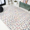 Jonathany Moroccan Hype MOH101H Cream/Multi Area Rug 3 ft. X 5 ft. Rectangle