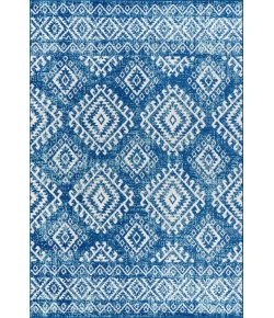 Jonathany Moroccan Hype MOH102A Blue/White Area Rug 4 ft. X 6 ft. Rectangle