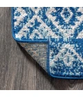 Moroccan HYPE Boho Vintage Tribal Blue/White 4 ft. x 6 ft. Area Rug