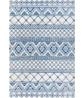 Moroccan HYPE Boho Vintage Tribal Cream/Blue 3 ft. x 5 ft. Area Rug