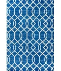 Asilah Ogee Fretwork Blue/Gray 5 ft. x 8 ft. Area Rug
