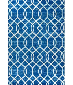 Jonathany Moroccan Hype MOH104B Blue/Gray Area Rug 5 ft. 3 in. X 7 ft. 6 in. Rectangle