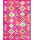 Tribal Love Geometric Pink/Multi 5 ft. x 8 ft. Area Rug