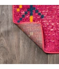 Tribal Love Geometric Pink/Multi 2 ft. x 8 ft. Runner Rug