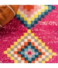 Tribal Love Geometric Pink/Multi 2 ft. x 8 ft. Runner Rug