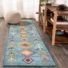 Jonathany Moroccan Hype MOH105D Light Blue/Multi Area Rug 2 ft. 3 in. X 8 ft. Runner