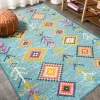 Jonathany Moroccan Hype MOH105D Light Blue/Multi Area Rug 3 ft. X 5 ft. Rectangle