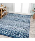 Arta Moroccan Vintage Geometric Rug Navy/Cream 4 ft. x 6 ft. Area Rug
