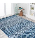 Arta Moroccan Vintage Geometric Rug Navy/Cream 4 ft. x 6 ft. Area Rug