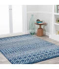 Arta Moroccan Vintage Geometric Rug Navy/Cream 4 ft. x 6 ft. Area Rug