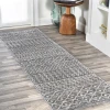 Jonathany Moroccan Hype MOH106B Gray/Cream Area Rug 2 ft. 3 in. X 8 ft. Runner