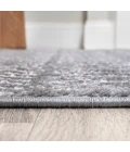 Arta Moroccan Modern Geometric Rug Gray/Cream 2 ft. x 8 ft. Runner Rug