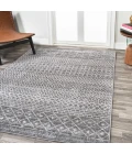 Arta Moroccan Modern Geometric Rug Gray/Cream 4 ft. x 6 ft. Area Rug