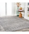 Arta Moroccan Modern Geometric Rug Gray/Cream 4 ft. x 6 ft. Area Rug
