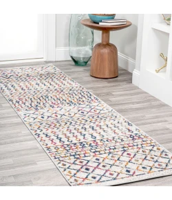 Jonathany Moroccan Hype MOH106C Multi/Cream Area Rug 2 ft. 3 in. X 8 ft. Runner