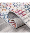 Arta Moroccan Vintage Geometric Rug Multi/Cream 2 ft. x 8 ft. Runner Rug