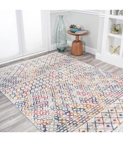 Jonathany Moroccan Hype MOH106C Multi/Cream Area Rug 4 ft. X 6 ft. Rectangle
