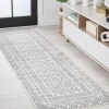 Jonathany Moroccan Hype MOH107A Ivory/Dark Gray Area Rug 2 ft. 3 in. X 8 ft. Runner