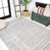 Jonathany Moroccan Hype MOH107A Gray/Cream Area Rug 7 ft. 8 in. X 10 ft. Rectangle