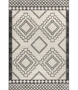 Jonathany Moroccan Hype MOH200A Cream/Black Area Rug 5 ft. 3 in. X 7 ft. 7 in. Rectangle