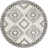 Jonathan Y MOROCCAN HYPE Cream MOH200A 6ft. Round Rug