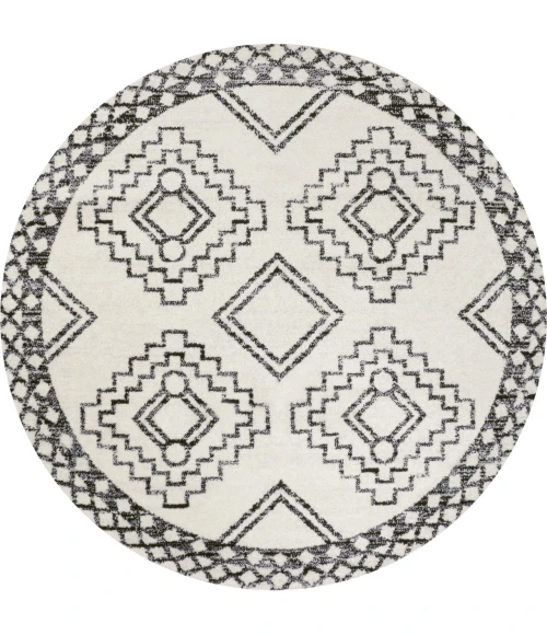 Jonathan Y MOROCCAN HYPE Cream MOH200A 6ft. Round Rug