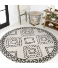 Jonathan Y MOROCCAN HYPE Cream MOH200A 6ft. Round Rug