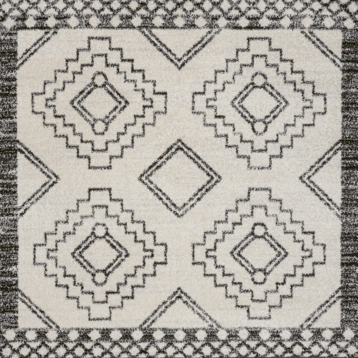 Jonathan Y MOROCCAN HYPE Cream MOH200A 3ft. Square Rug