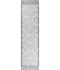 Amir Moroccan Beni Souk Cream/Gray 2 ft. x 8 ft. Runner Rug
