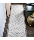Amir Moroccan Beni Souk Cream/Gray 2 ft. x 8 ft. Runner Rug