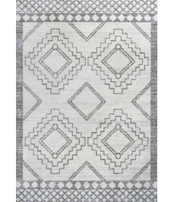 Jonathany Moroccan Hype MOH200B Cream/Gray Area Rug 5 ft. 3 in. X 7 ft. 7 in. Rectangle
