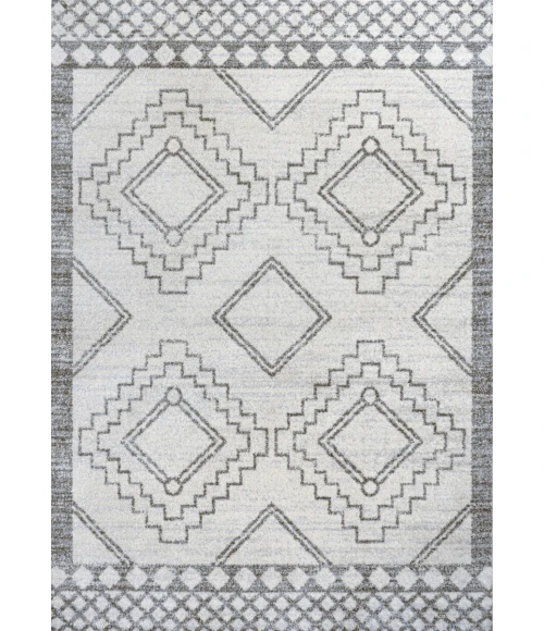 Amir Moroccan Beni Souk Cream/Gray 5 ft. x 8 ft. Area Rug