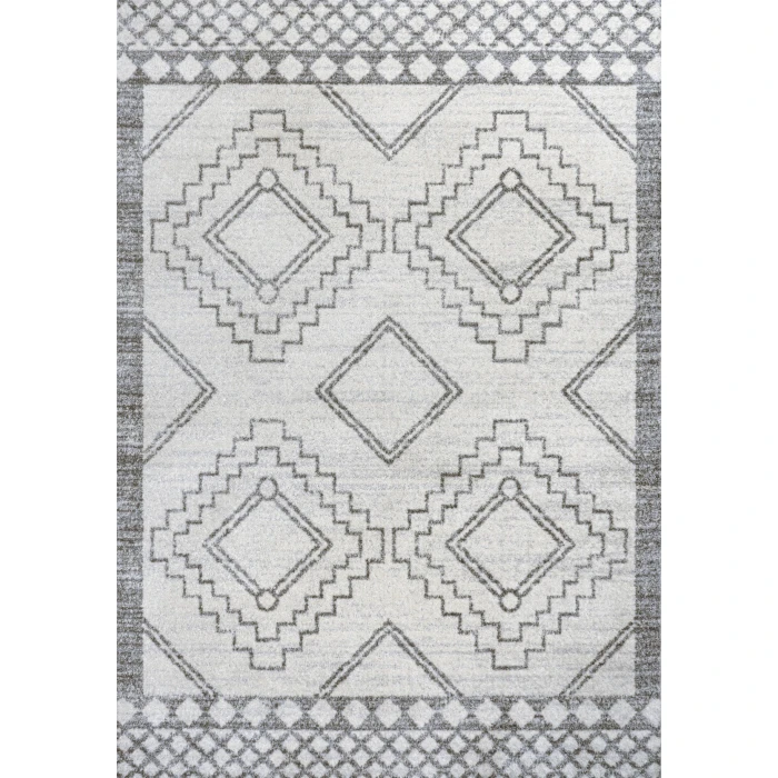 Amir Moroccan Beni Souk Cream/Gray 5 ft. x 8 ft. Area Rug