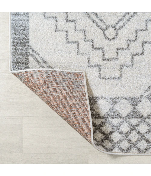 Amir Moroccan Beni Souk Cream/Gray 5 ft. x 8 ft. Area Rug