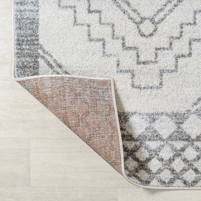 Amir Moroccan Beni Souk Cream/Gray 5 ft. x 8 ft. Area Rug
