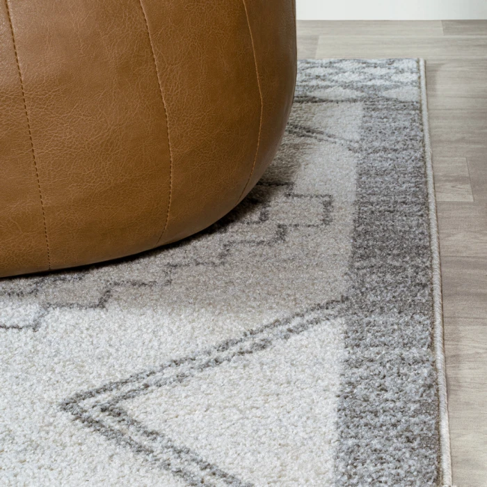 Amir Moroccan Beni Souk Cream/Gray 5 ft. x 8 ft. Area Rug
