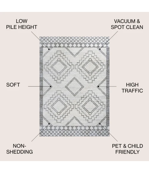 Jonathan Y MOROCCAN HYPE Cream MOH200B 10ft. X 13ft. Rect. Rug